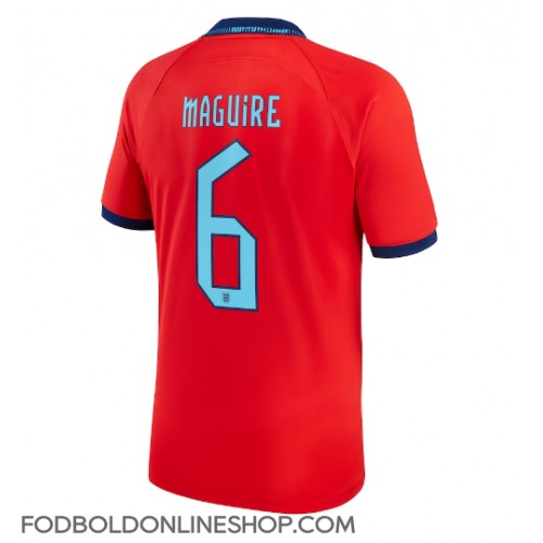 England Harry Maguire #6 Udebanetrøje VM 2022 Kortærmet